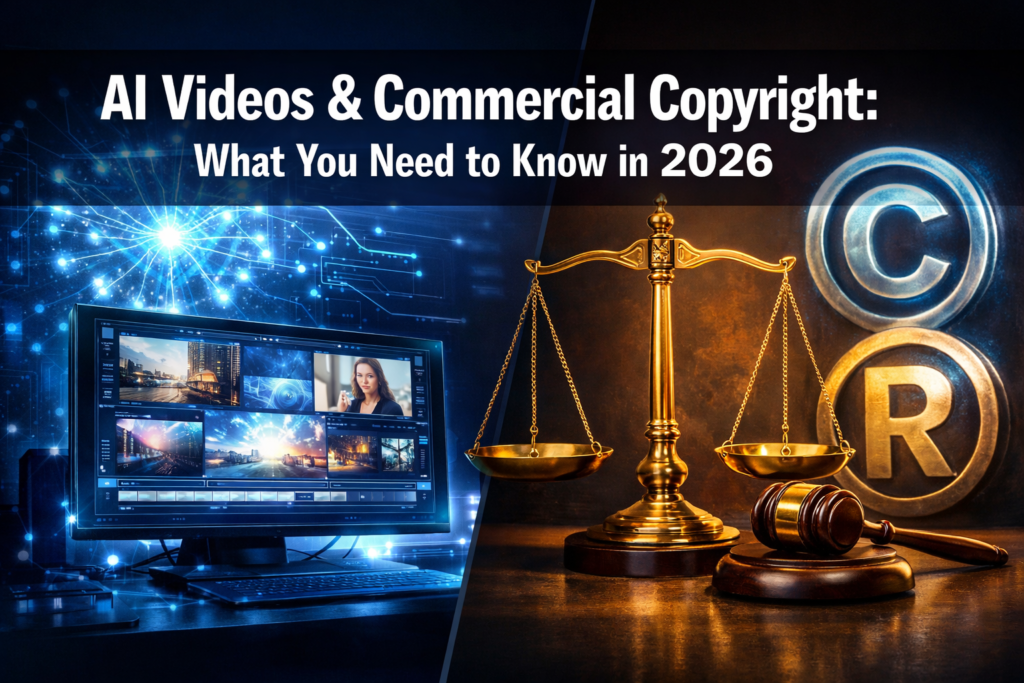 Can I use AI generated videos commercially without copyright issues?