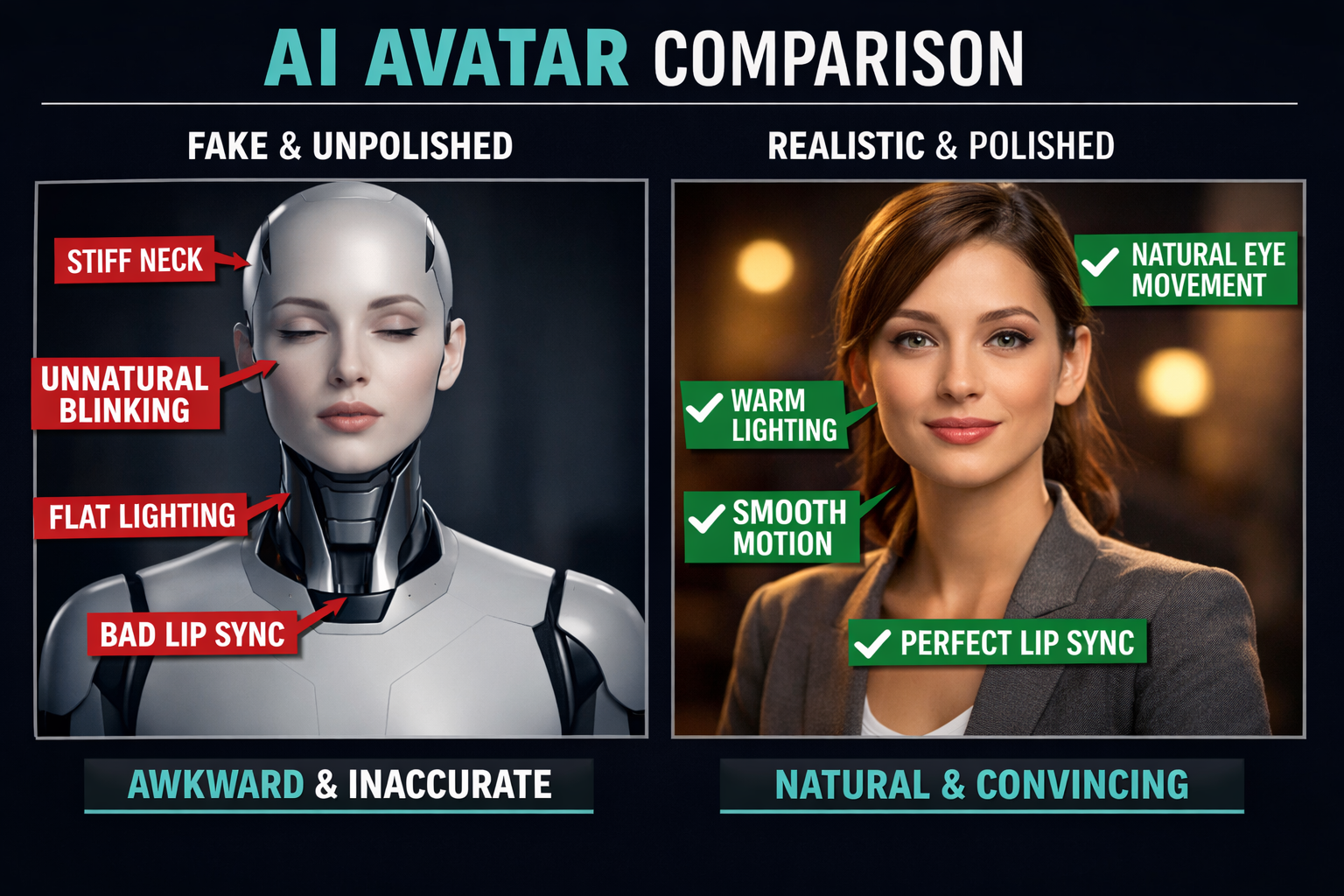 avoid AI videos looking fake