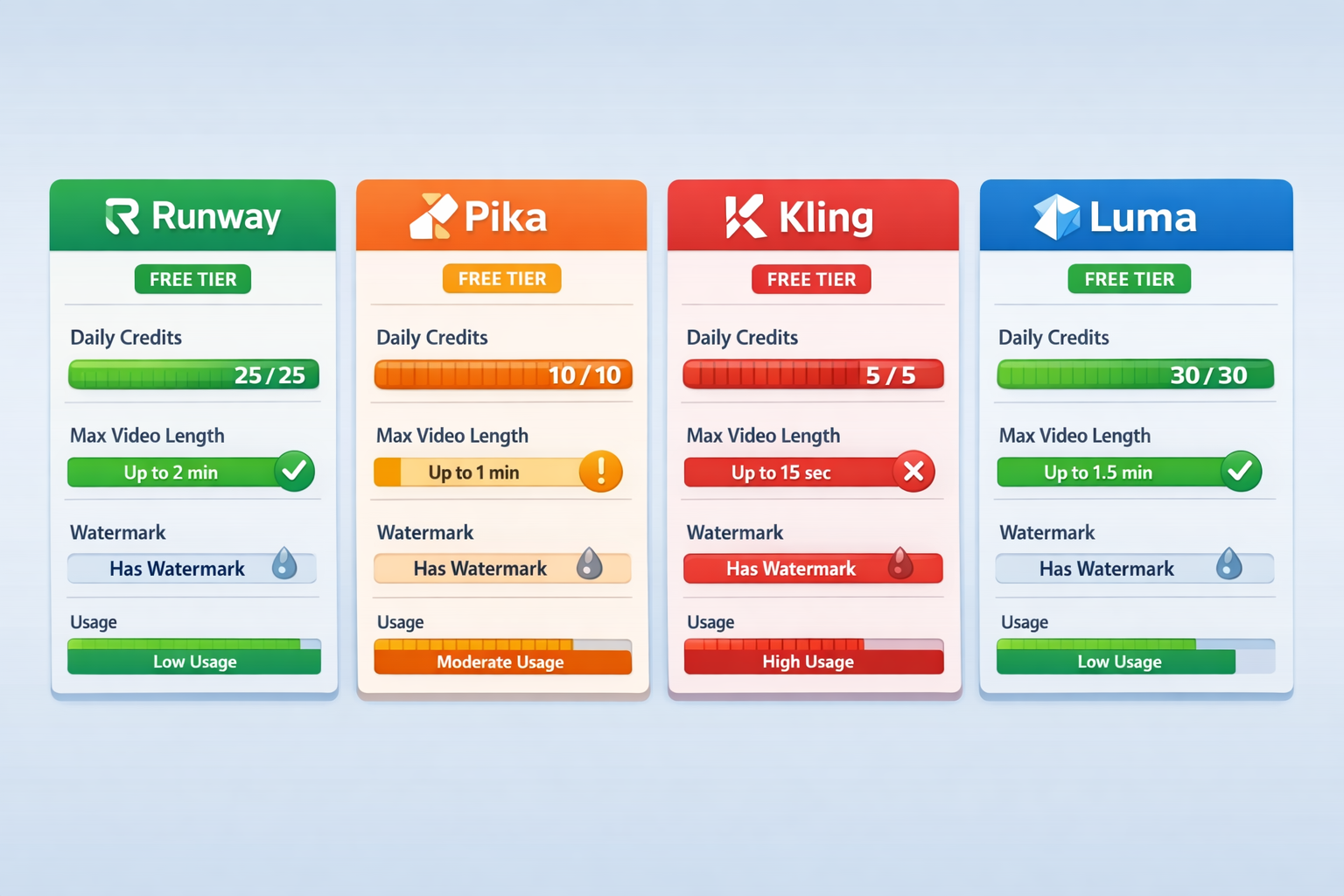 AI Video Generator Free Tier Daily Limits