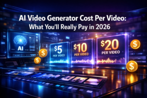 How much does it cost per video with AI video generators?