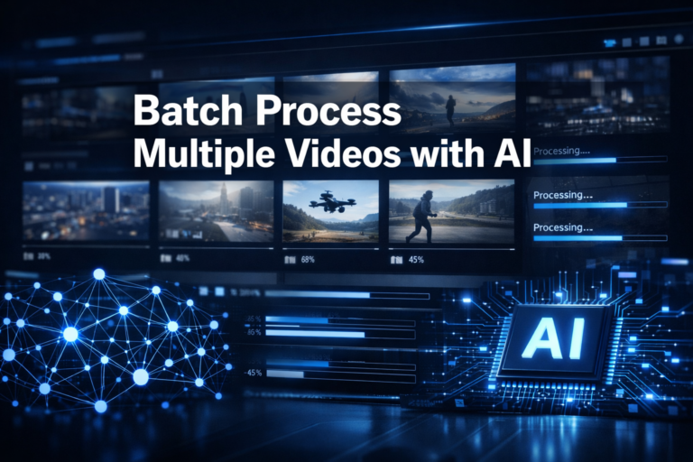 How to batch process multiple videos with AI video maker?