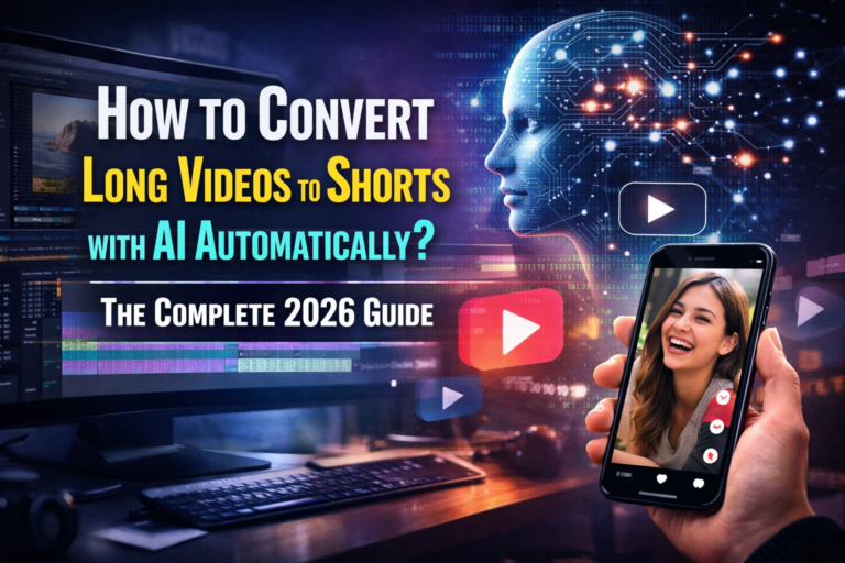 How to convert long videos to shorts with AI automatically?