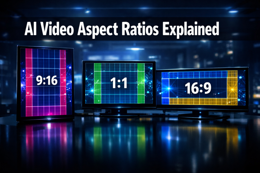 What aspect ratio options do AI video generators support?