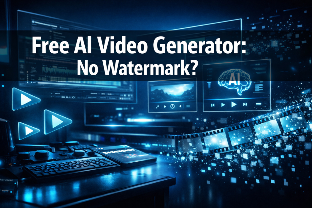 Which free AI video generator has no watermark?