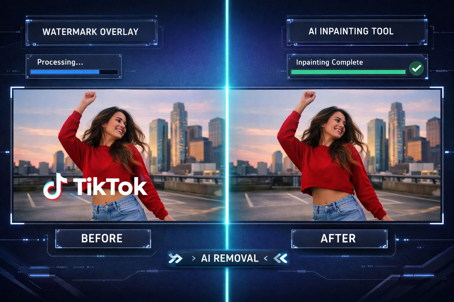 AI video watermark removal free