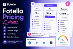 Fotello Pricing Explained (2026): Free Plan Limits, Credits, Hidden Costs & Best Alternatives