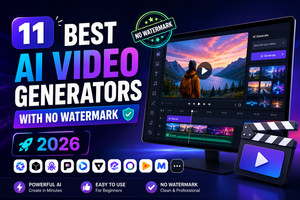 11 Best AI Video Generators With No Watermark (2026)