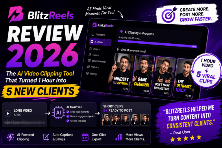 BlitzReels Review 2026: The AI Video Clipping Tool That Turned 1 Hour Into 5 New Clients