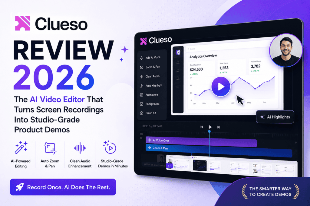 Clueso Review 2026: The AI Video Editor That Turns Screen Recordings Into Studio-Grade Product Demos - ReviewNexa Analysis