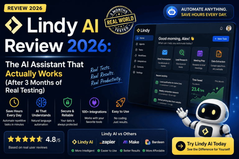 Lindy AI Review 2026: The AI Assistant That Actually Works (After 3 Months of Real Testing)