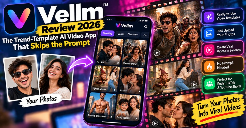 Vellm Review 2026: The Trend-Template AI Video App That Skips the Prompt - ReviewNexa Analysis